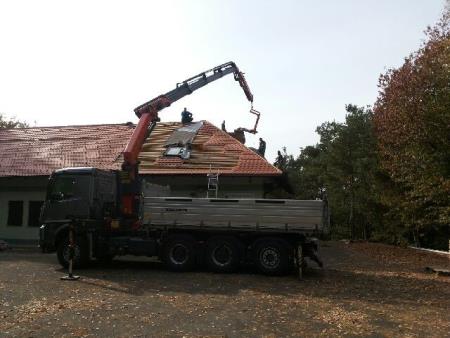 Obnova ostrešja na lovskem domu v Kuzmi